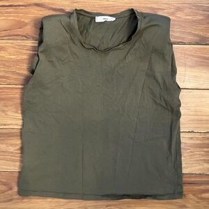 Mango shoulder pad tshirt